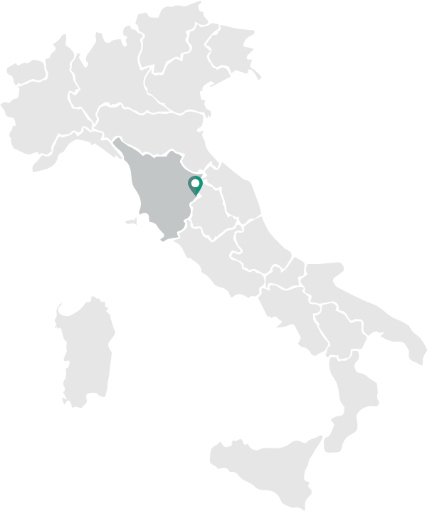 mappa toscana montagna cortonese